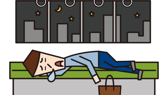 電車の中の酔っ払い②